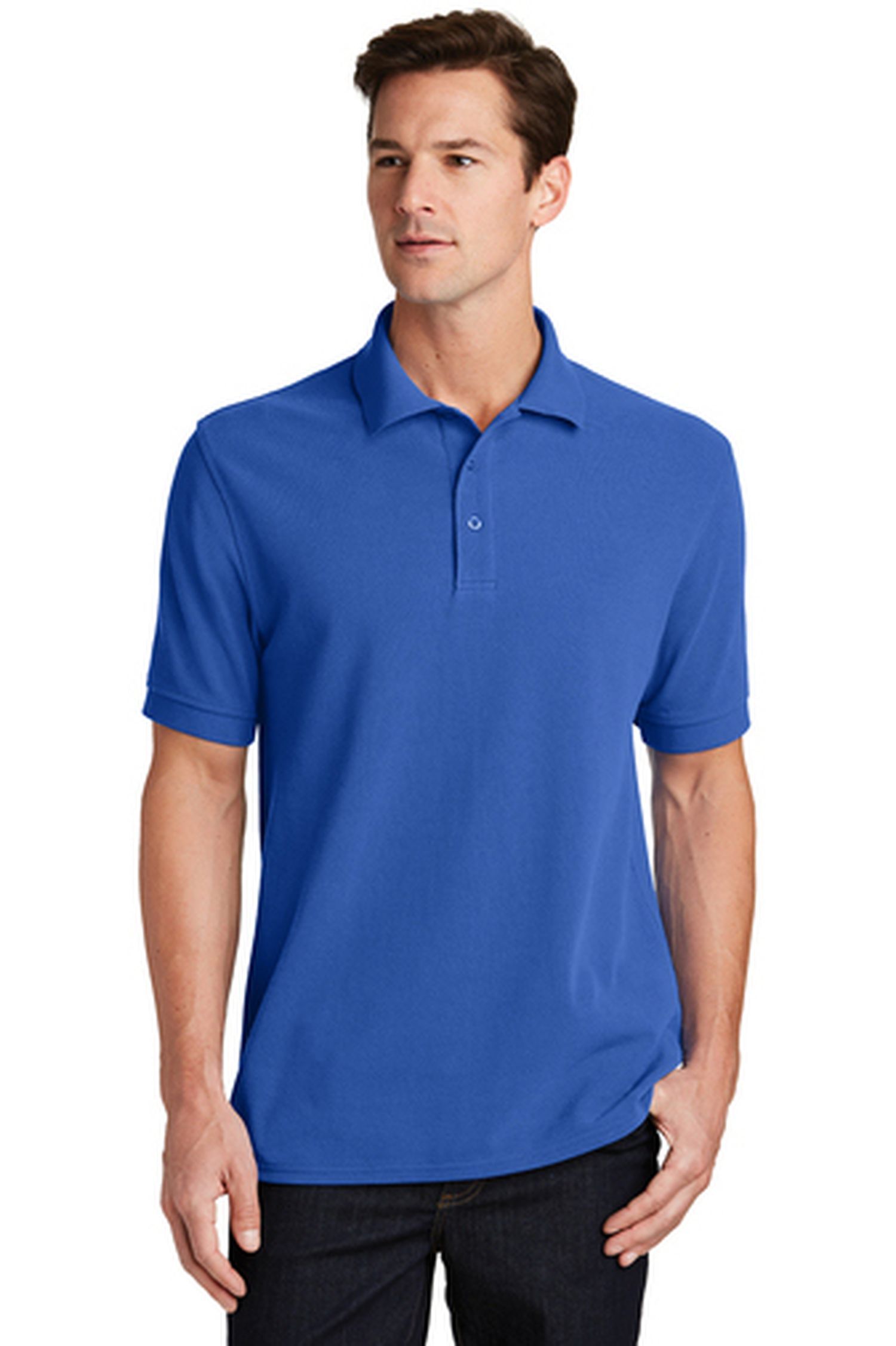 Port & Company® Adult Unisex 5.9oz 100% Combed Ring Spun Pique Polo Shirt